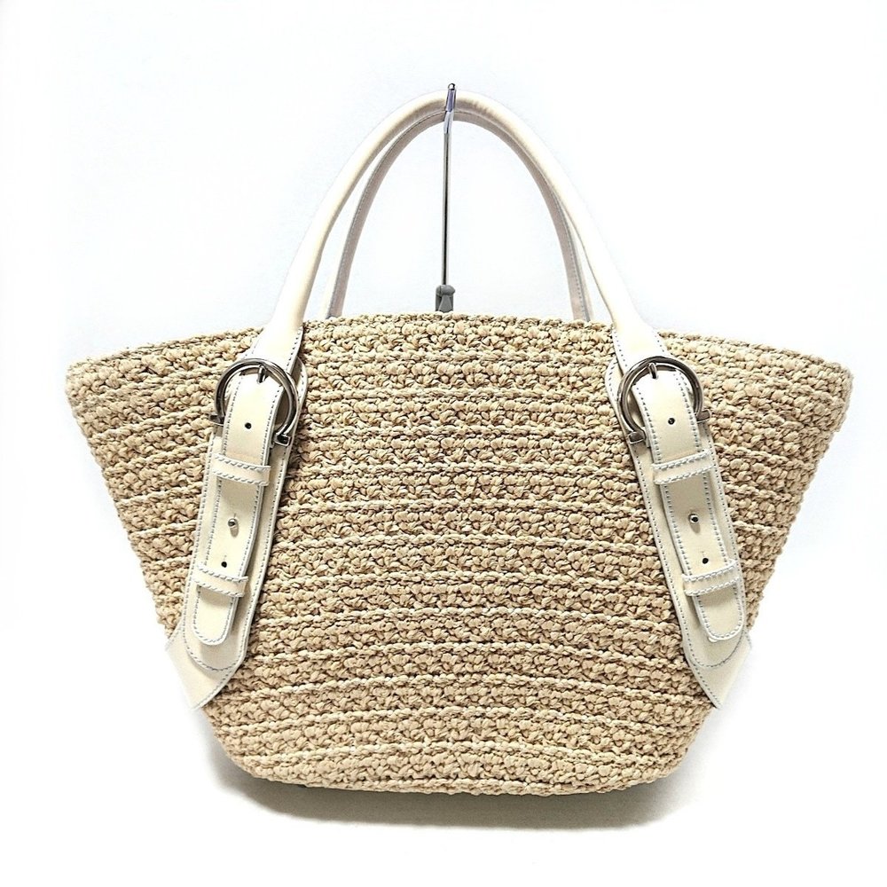 Salvatore Ferragamo Handbag Basket Bag Ivory